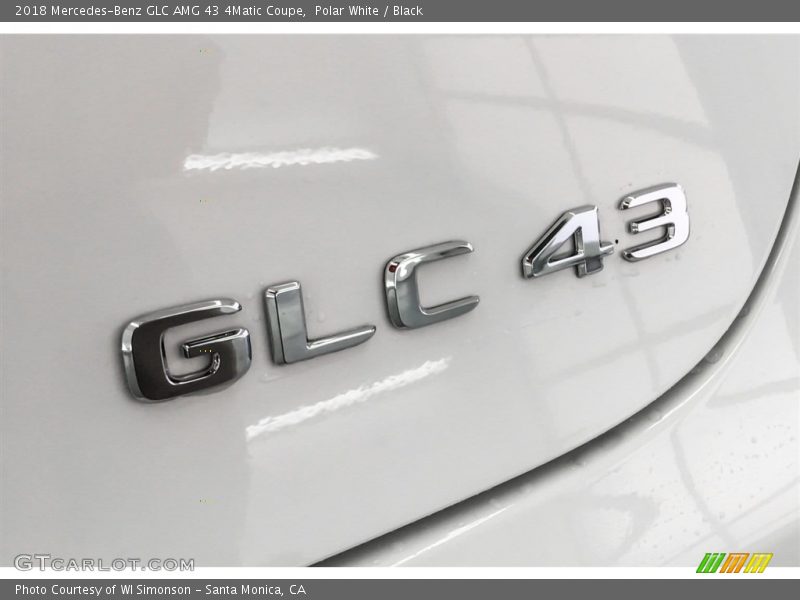 Polar White / Black 2018 Mercedes-Benz GLC AMG 43 4Matic Coupe