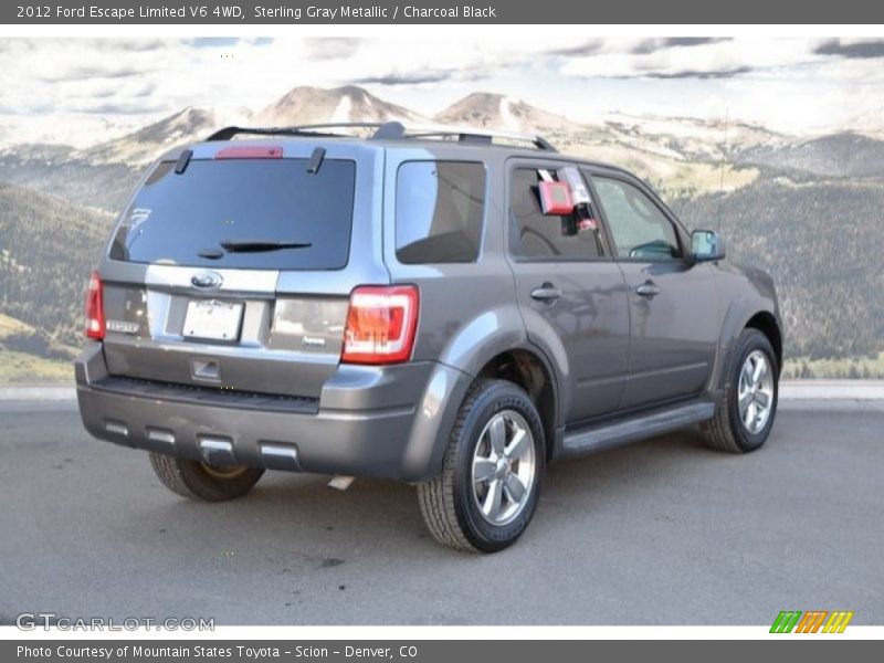 Sterling Gray Metallic / Charcoal Black 2012 Ford Escape Limited V6 4WD