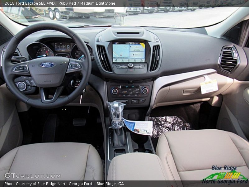 Ruby Red / Medium Light Stone 2018 Ford Escape SEL 4WD