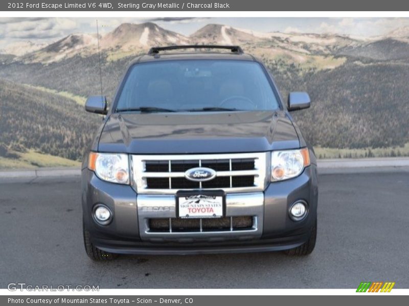 Sterling Gray Metallic / Charcoal Black 2012 Ford Escape Limited V6 4WD