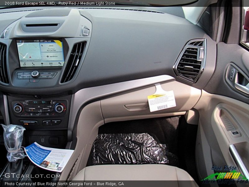 Ruby Red / Medium Light Stone 2018 Ford Escape SEL 4WD