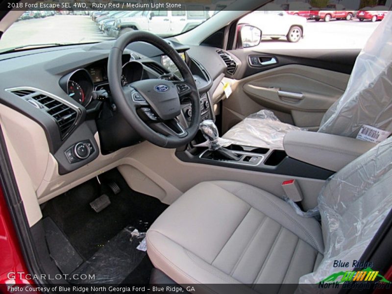 Ruby Red / Medium Light Stone 2018 Ford Escape SEL 4WD