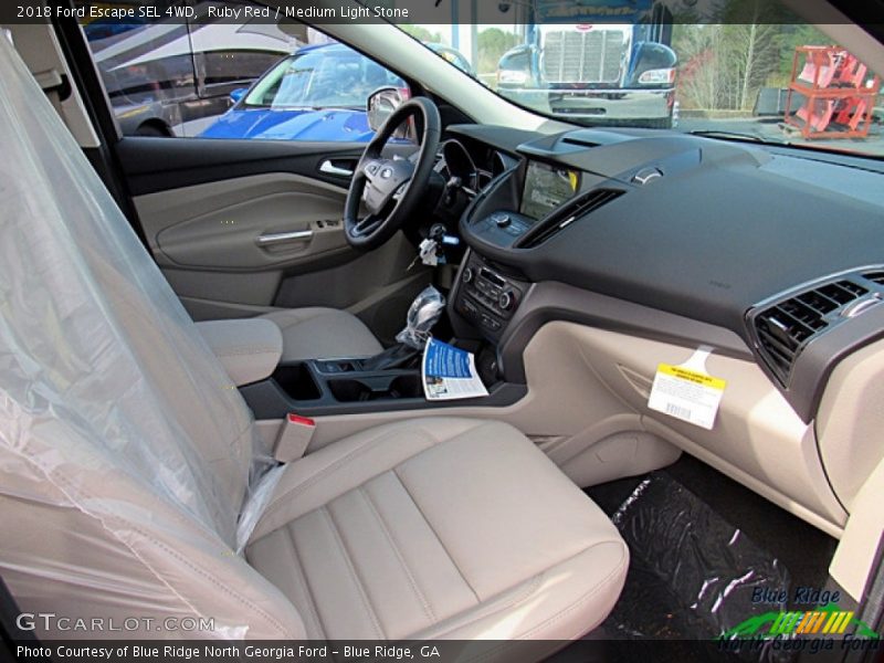Ruby Red / Medium Light Stone 2018 Ford Escape SEL 4WD