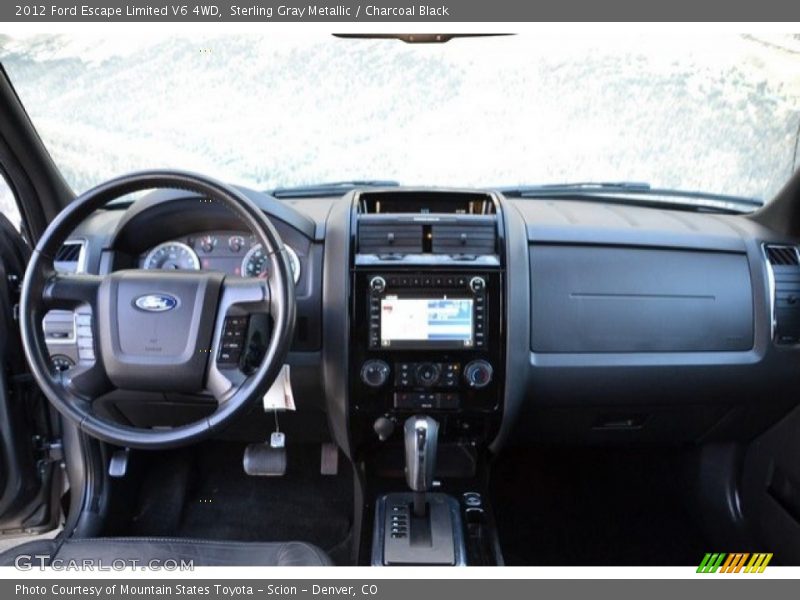 Sterling Gray Metallic / Charcoal Black 2012 Ford Escape Limited V6 4WD