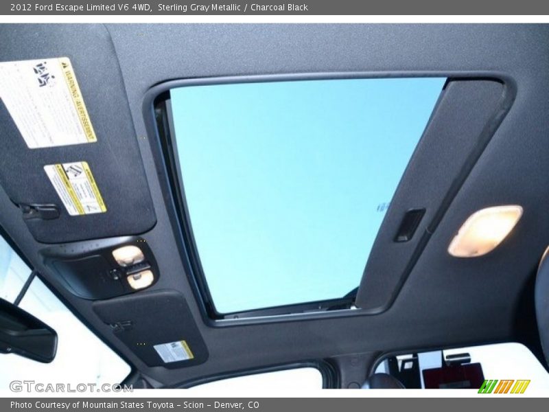 Sterling Gray Metallic / Charcoal Black 2012 Ford Escape Limited V6 4WD