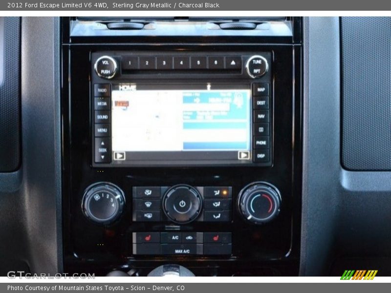 Sterling Gray Metallic / Charcoal Black 2012 Ford Escape Limited V6 4WD
