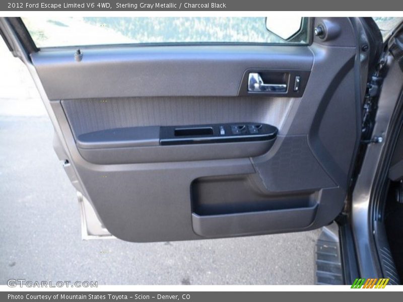 Sterling Gray Metallic / Charcoal Black 2012 Ford Escape Limited V6 4WD