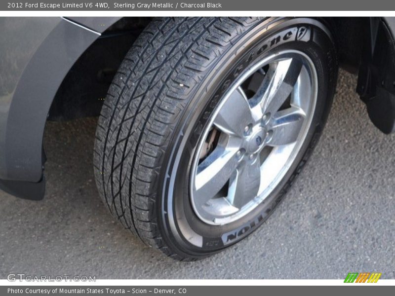 Sterling Gray Metallic / Charcoal Black 2012 Ford Escape Limited V6 4WD