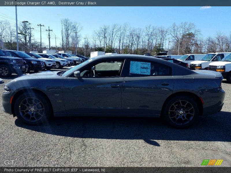 Destroyer Gray / Black 2018 Dodge Charger GT AWD