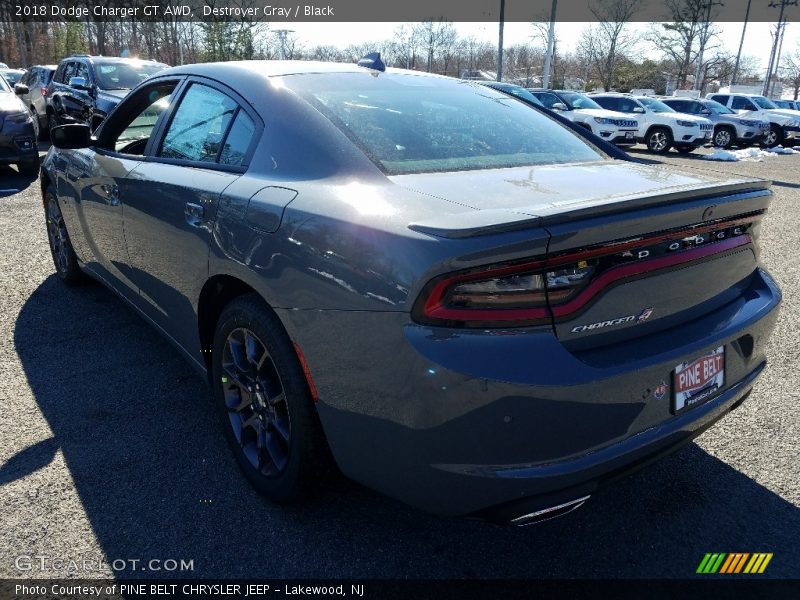 Destroyer Gray / Black 2018 Dodge Charger GT AWD