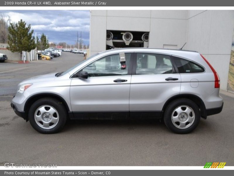 Alabaster Silver Metallic / Gray 2009 Honda CR-V LX 4WD