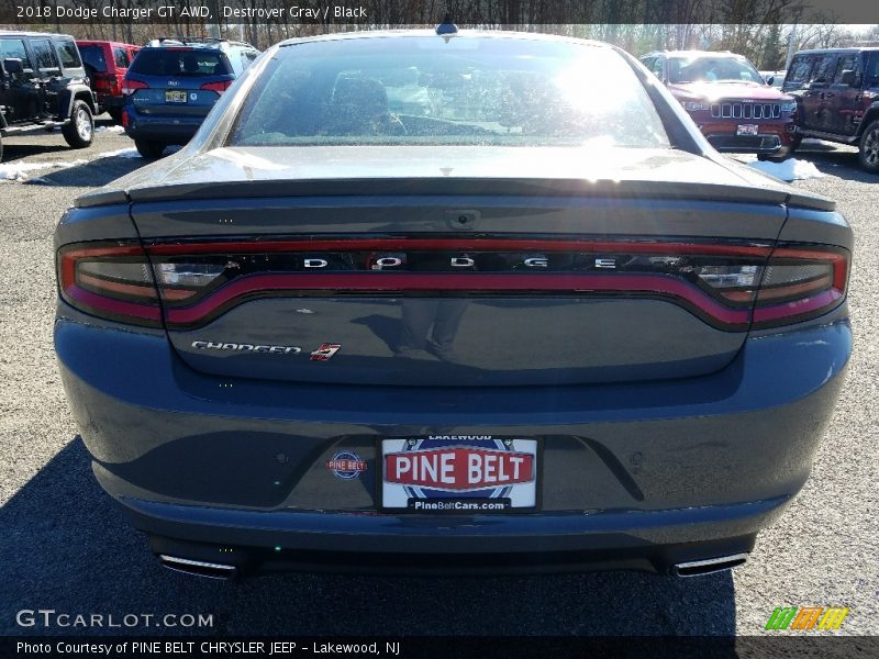 Destroyer Gray / Black 2018 Dodge Charger GT AWD