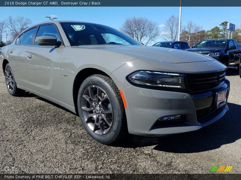 Destroyer Gray / Black 2018 Dodge Charger GT AWD