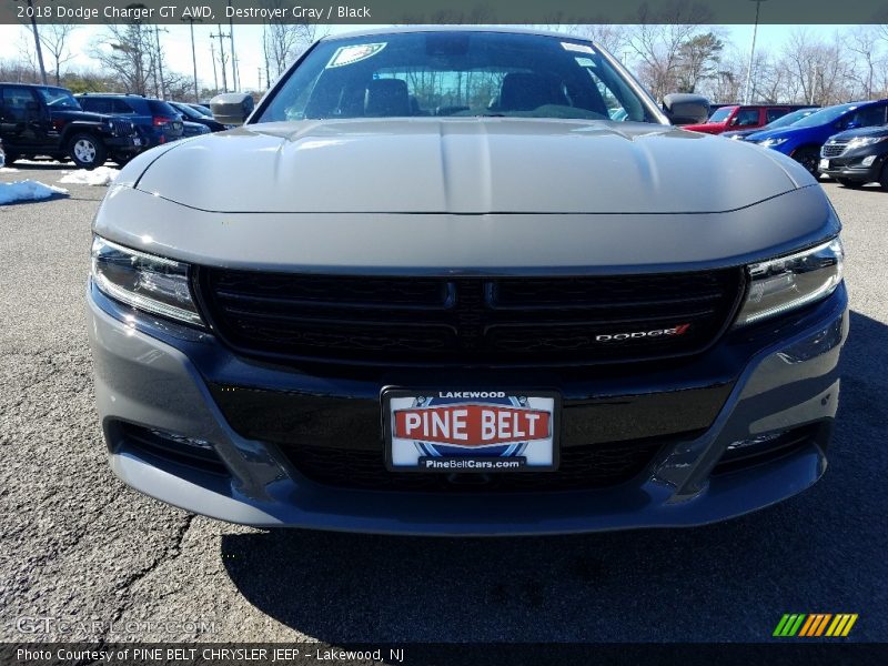 Destroyer Gray / Black 2018 Dodge Charger GT AWD