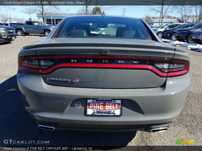 Destroyer Gray / Black 2018 Dodge Charger GT AWD