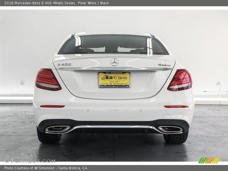 Polar White / Black 2018 Mercedes-Benz E 400 4Matic Sedan