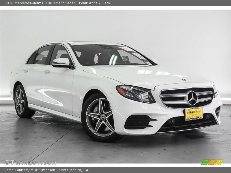 Polar White / Black 2018 Mercedes-Benz E 400 4Matic Sedan