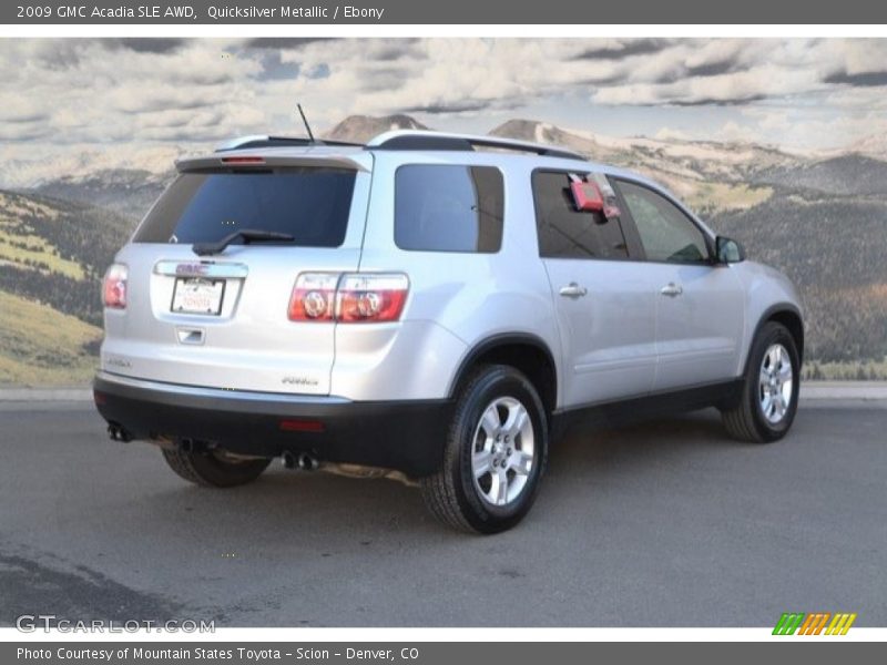Quicksilver Metallic / Ebony 2009 GMC Acadia SLE AWD