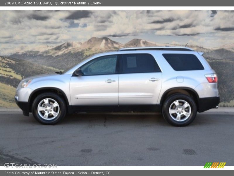 Quicksilver Metallic / Ebony 2009 GMC Acadia SLE AWD