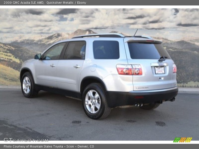 Quicksilver Metallic / Ebony 2009 GMC Acadia SLE AWD