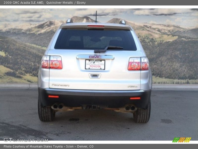Quicksilver Metallic / Ebony 2009 GMC Acadia SLE AWD