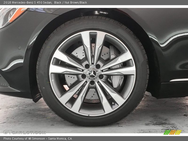 Black / Nut Brown/Black 2018 Mercedes-Benz S 450 Sedan