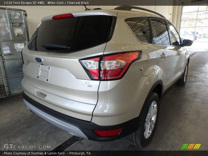 White Gold / Charcoal Black 2018 Ford Escape SE 4WD