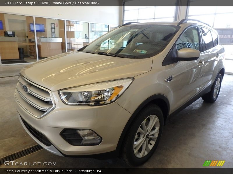 White Gold / Charcoal Black 2018 Ford Escape SE 4WD