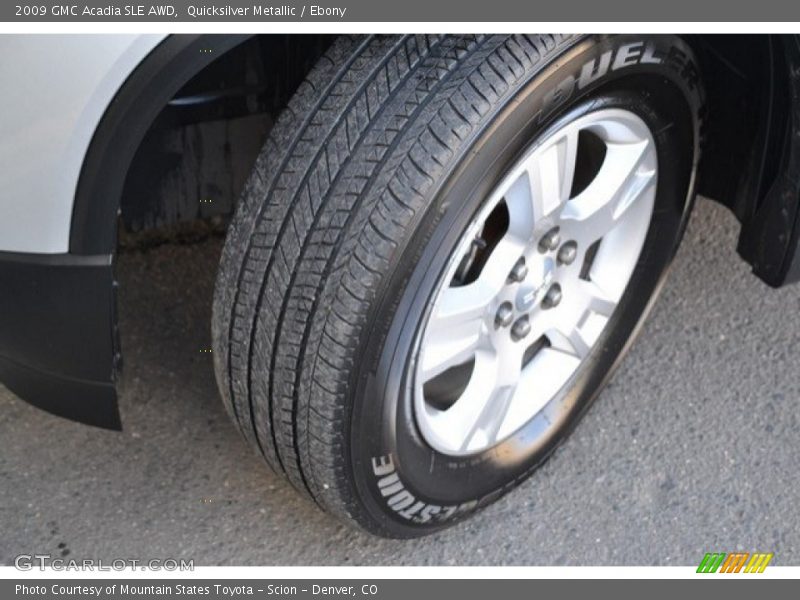 Quicksilver Metallic / Ebony 2009 GMC Acadia SLE AWD