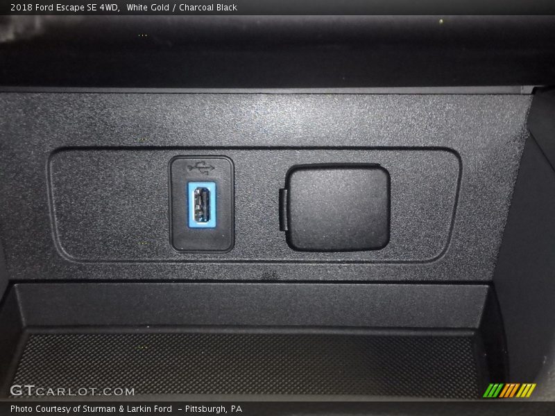 White Gold / Charcoal Black 2018 Ford Escape SE 4WD