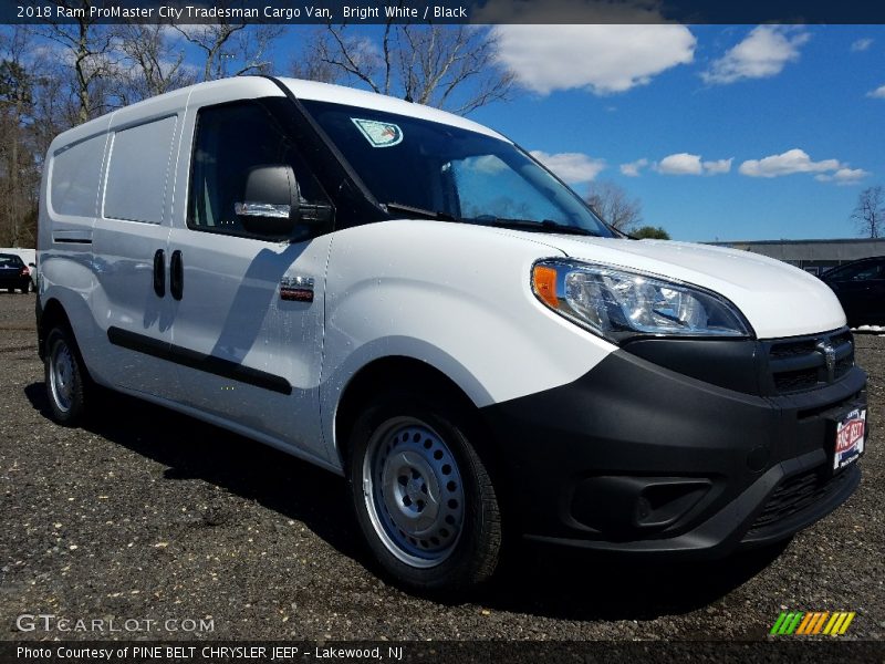 Bright White / Black 2018 Ram ProMaster City Tradesman Cargo Van