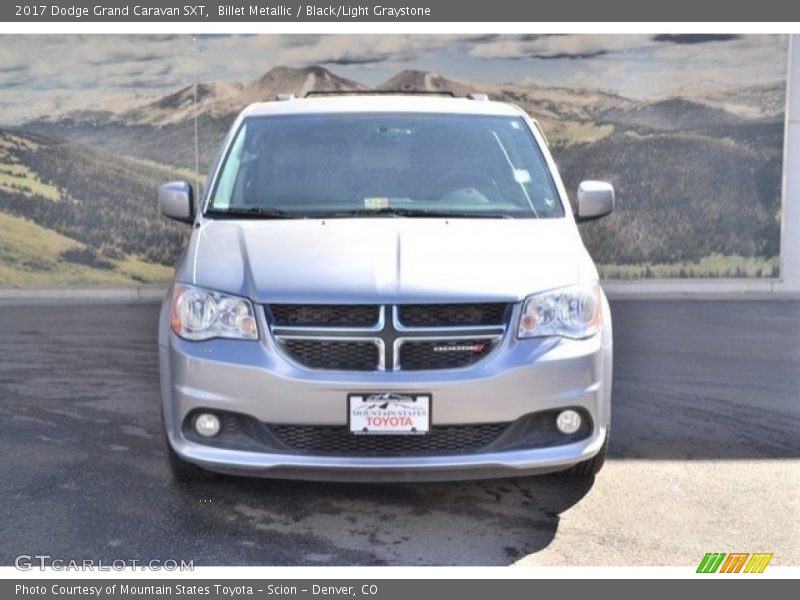 Billet Metallic / Black/Light Graystone 2017 Dodge Grand Caravan SXT