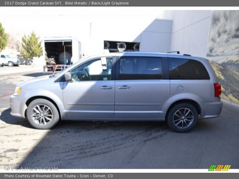 Billet Metallic / Black/Light Graystone 2017 Dodge Grand Caravan SXT