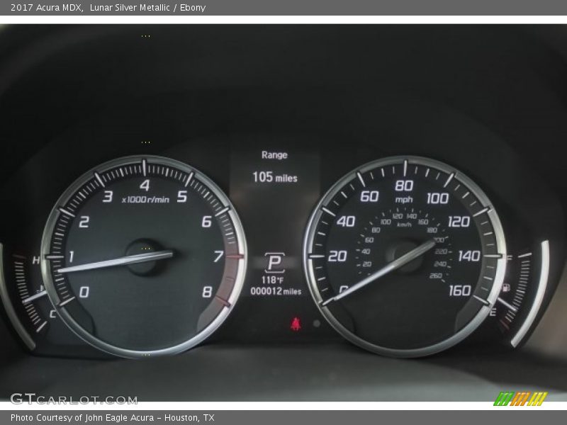 Lunar Silver Metallic / Ebony 2017 Acura MDX