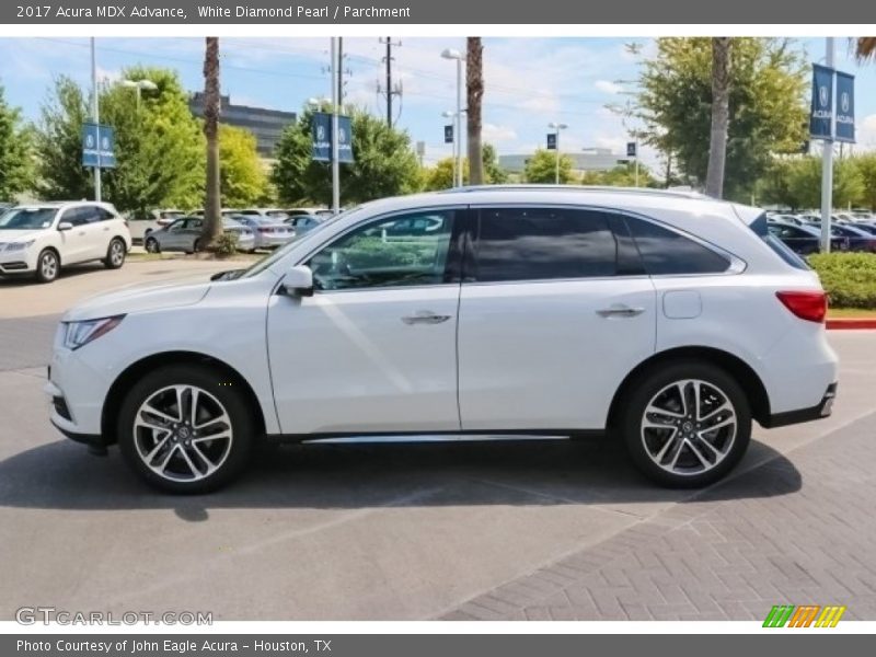 White Diamond Pearl / Parchment 2017 Acura MDX Advance