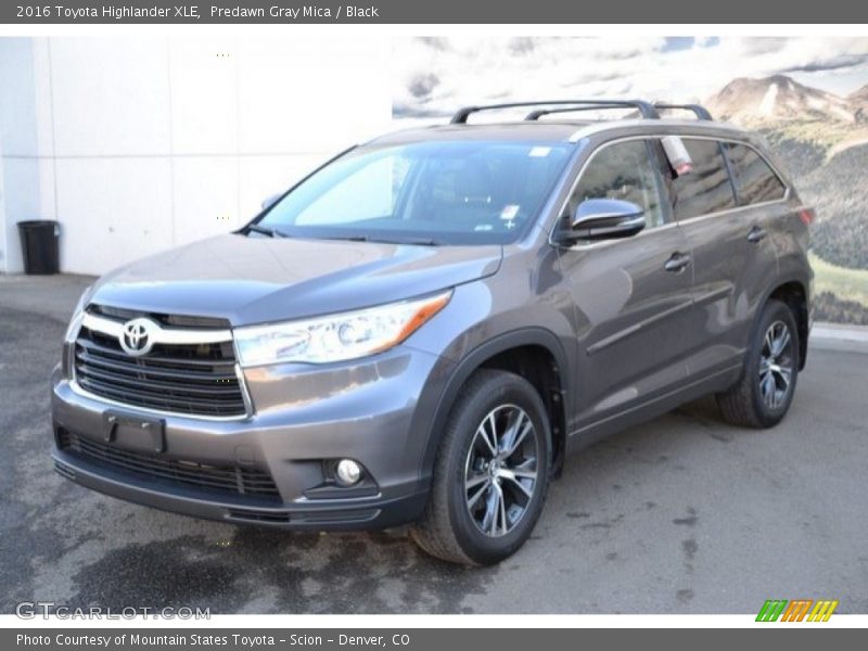 Predawn Gray Mica / Black 2016 Toyota Highlander XLE