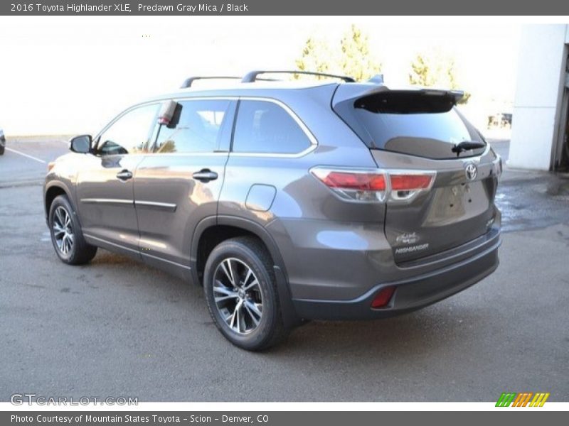 Predawn Gray Mica / Black 2016 Toyota Highlander XLE