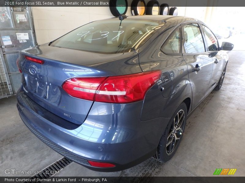 Blue Metallic / Charcoal Black 2018 Ford Focus SEL Sedan