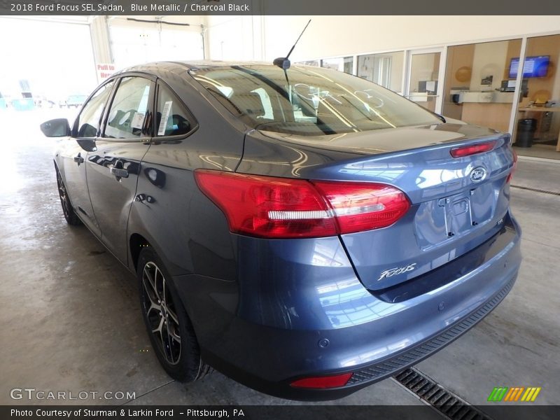 Blue Metallic / Charcoal Black 2018 Ford Focus SEL Sedan