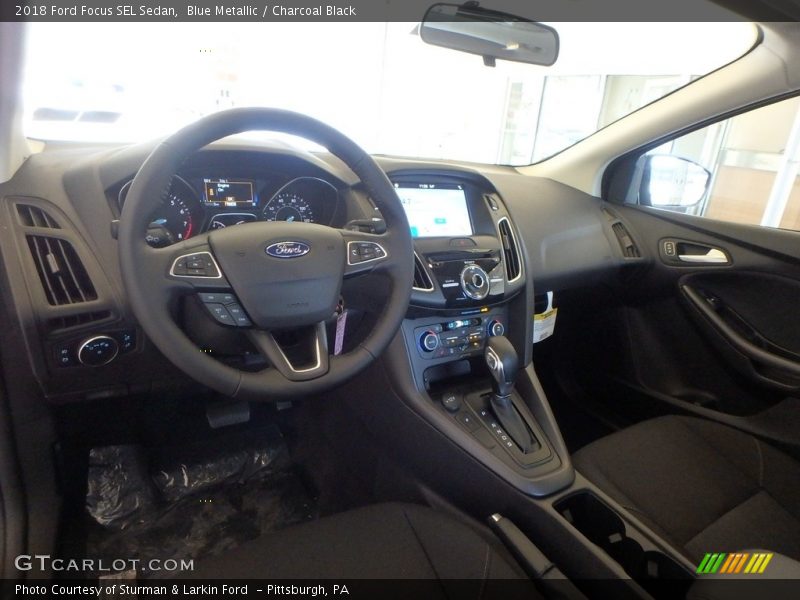 Blue Metallic / Charcoal Black 2018 Ford Focus SEL Sedan