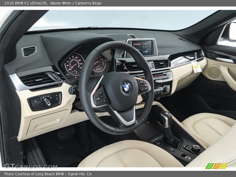 Alpine White / Canberra Beige 2018 BMW X1 xDrive28i