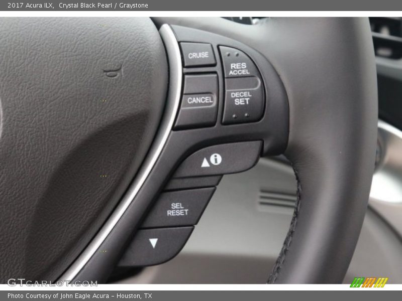 Crystal Black Pearl / Graystone 2017 Acura ILX