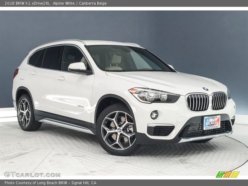 Alpine White / Canberra Beige 2018 BMW X1 xDrive28i