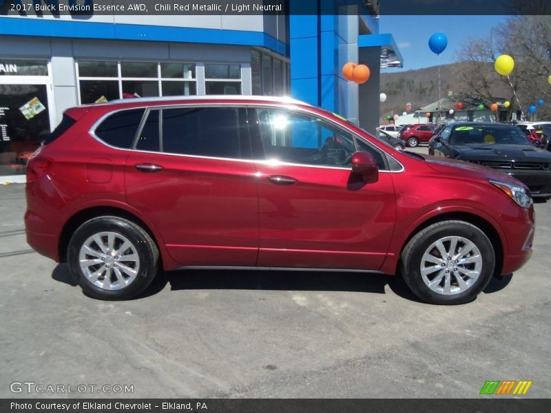Chili Red Metallic / Light Neutral 2017 Buick Envision Essence AWD