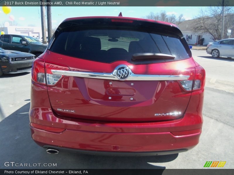 Chili Red Metallic / Light Neutral 2017 Buick Envision Essence AWD