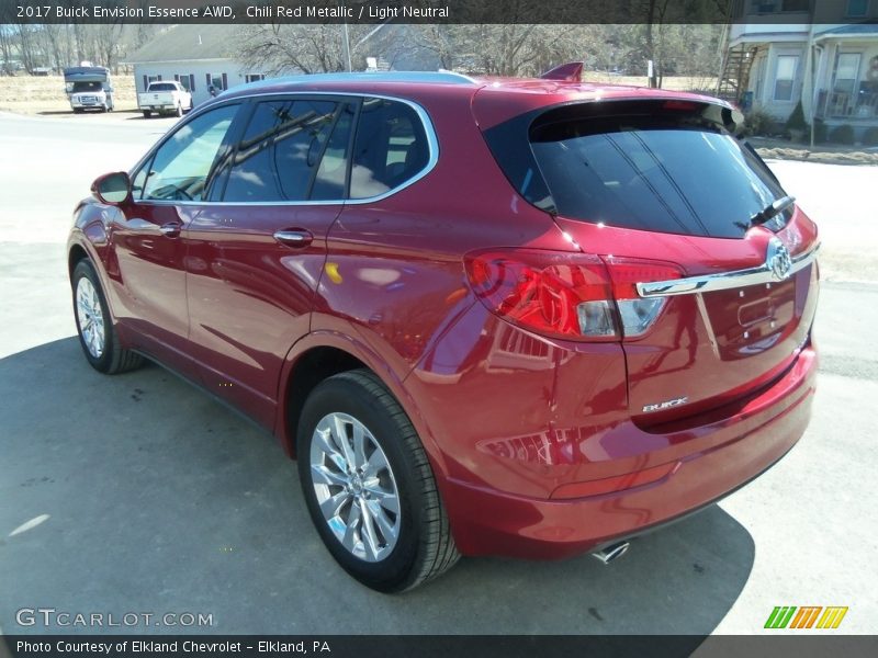 Chili Red Metallic / Light Neutral 2017 Buick Envision Essence AWD