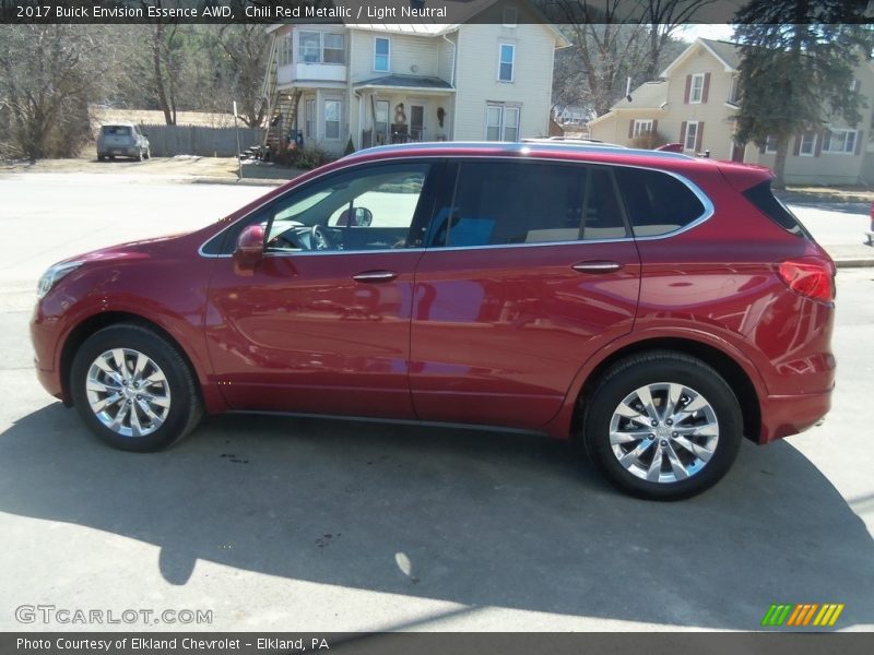 Chili Red Metallic / Light Neutral 2017 Buick Envision Essence AWD