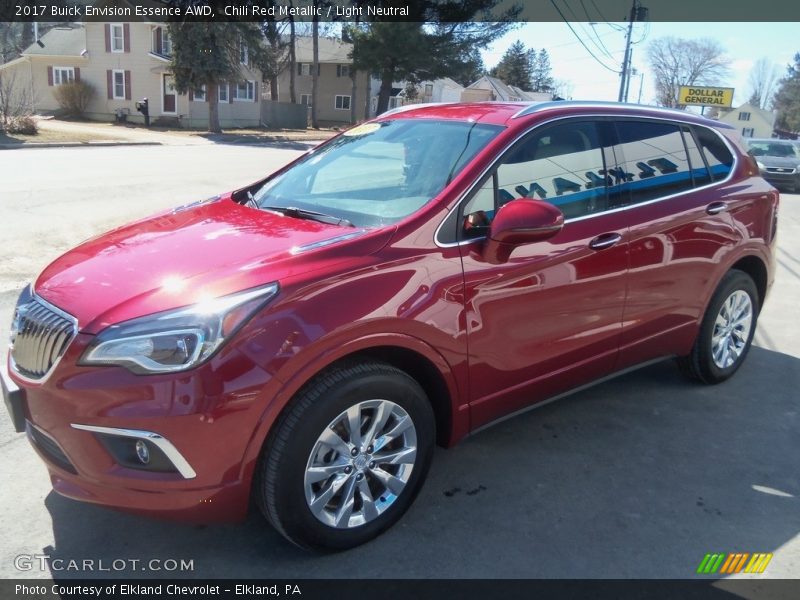 Chili Red Metallic / Light Neutral 2017 Buick Envision Essence AWD