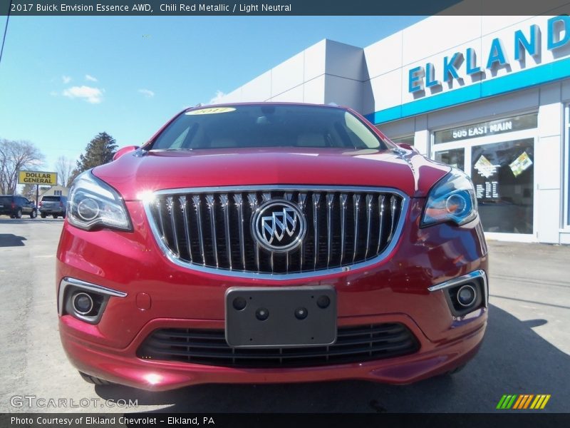 Chili Red Metallic / Light Neutral 2017 Buick Envision Essence AWD