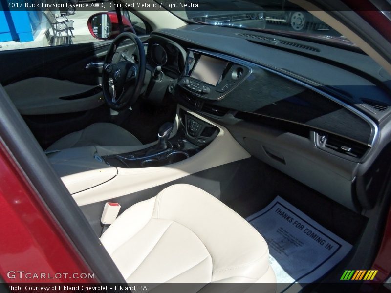 Chili Red Metallic / Light Neutral 2017 Buick Envision Essence AWD